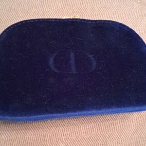 Dor Midnight  Blue Velvet Cosmetic  Bag New Without Tag